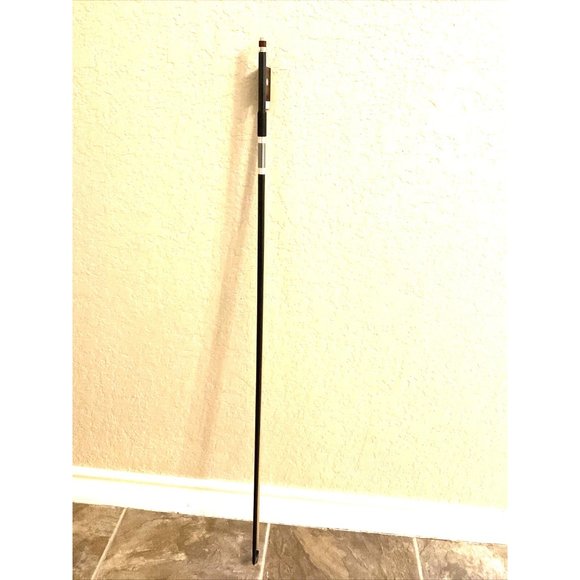 Violin Bow Black Carbon Fiber With Snake wood Frog And Abalone - Picture 3 of 11